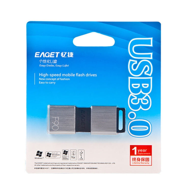 EAGET F90 16G USB 3.0 Interface Metal Flash U Disk - USB Flash Drives by EAGET | Online Shopping UK | buy2fix