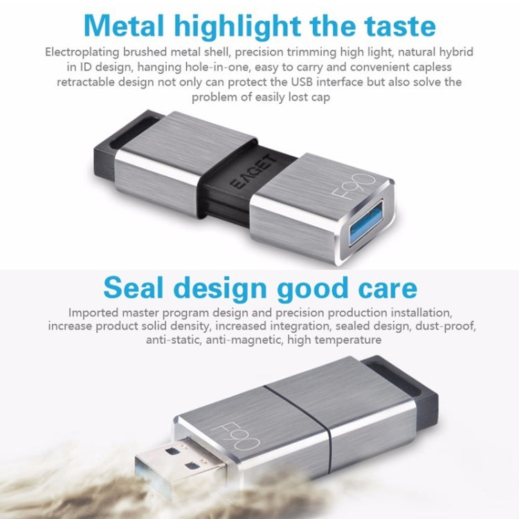 EAGET F90 16G USB 3.0 Interface Metal Flash U Disk - USB Flash Drives by EAGET | Online Shopping UK | buy2fix