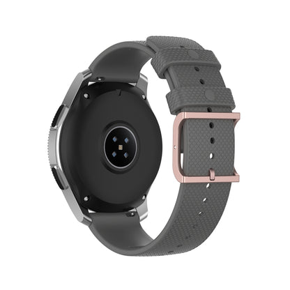 For Samsung Galaxy Watch3 45mm / Galaxy Watch 46mm 22mm Dot Texture Watch Band(Grey) - Watch Bands by buy2fix | Online Shopping UK | buy2fix