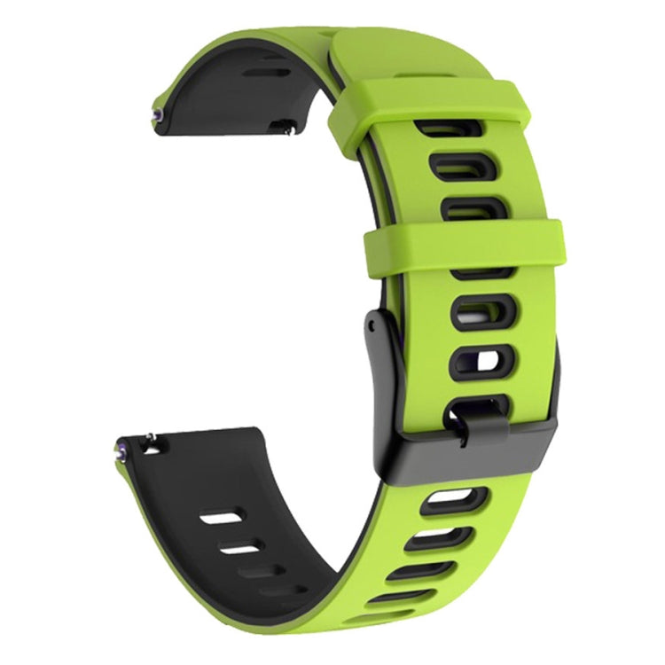 22mm For Huawei Watch GT2e 46mm Silicone Watch Band(Green+Black)(Green+Black) by buy2fix