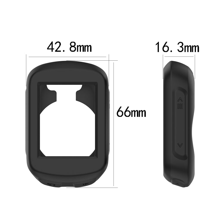 For Garmin Edge 130 Plus / Edge 130 Universal Silicone Protective Case(Black) - Watch Cases by buy2fix | Online Shopping UK | buy2fix