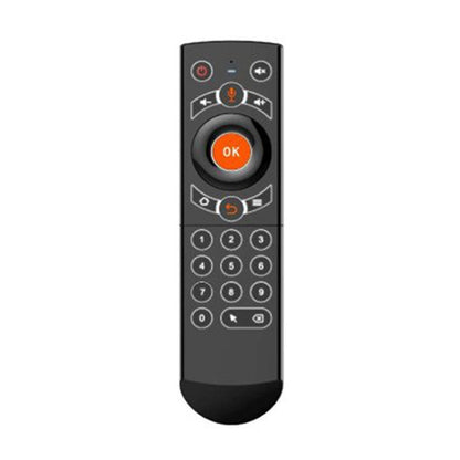 G21 2.4GHz Fly Air Mouse LED Backlight Wireless Keyboard Remote Control with Gyroscope for Android TV Box / PC, Support Intelligent Voice (Orange) - MINI PC Accessories & Gadgets by buy2fix | Online Shopping UK | buy2fix