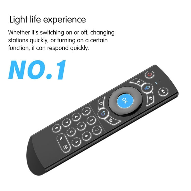 G21 2.4GHz Fly Air Mouse LED Backlight Wireless Keyboard Remote Control with Gyroscope for Android TV Box / PC, Support Intelligent Voice (Orange) - MINI PC Accessories & Gadgets by buy2fix | Online Shopping UK | buy2fix