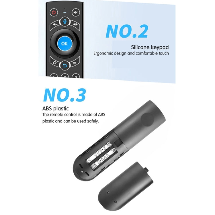 G21 2.4GHz Fly Air Mouse LED Backlight Wireless Keyboard Remote Control with Gyroscope for Android TV Box / PC, Support Intelligent Voice (Orange) - MINI PC Accessories & Gadgets by buy2fix | Online Shopping UK | buy2fix