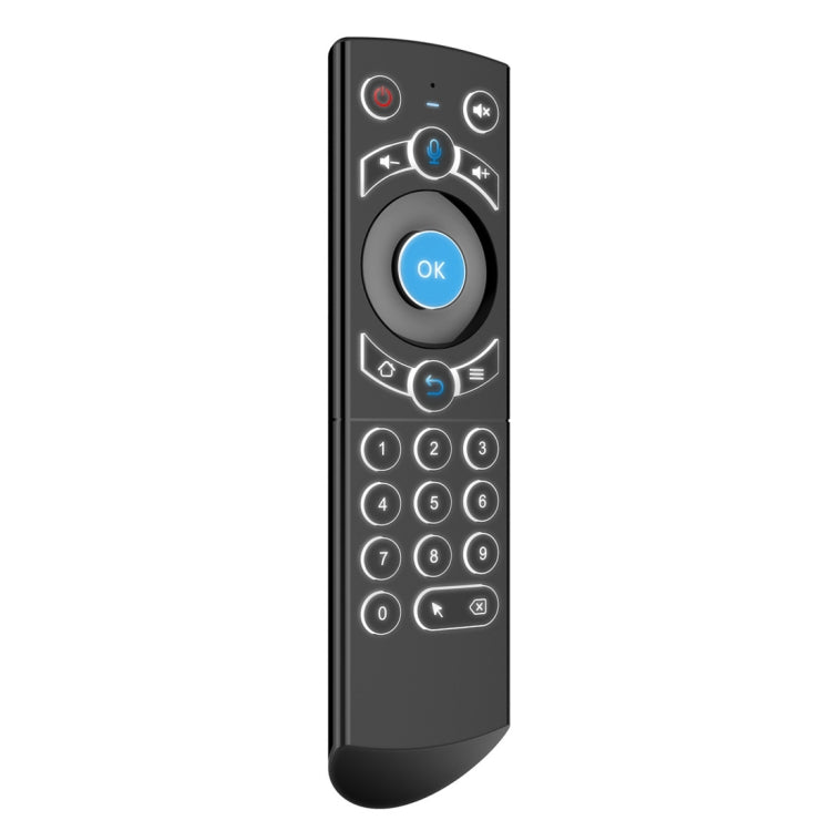 G21 2.4GHz Fly Air Mouse LED Backlight Wireless Keyboard Remote Control with Gyroscope for Android TV Box / PC, Support Intelligent Voice (Blue) by buy2fix