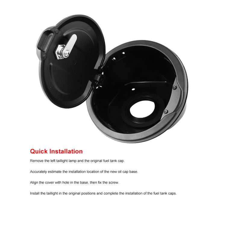 Car Modified Aluminum Alloy Oil Cap Engine Tank Cover for Jeep Wrangler JL JLU 2018-2019 - Tank Covers by buy2fix | Online Shopping UK | buy2fix