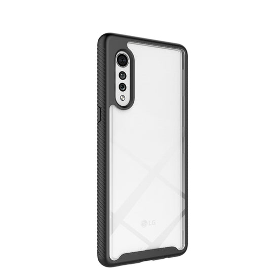 For LG Velvet Starry Sky Solid Color Series Shockproof PC + TPU Protective Case(Black) - LG Cases by buy2fix | Online Shopping UK | buy2fix