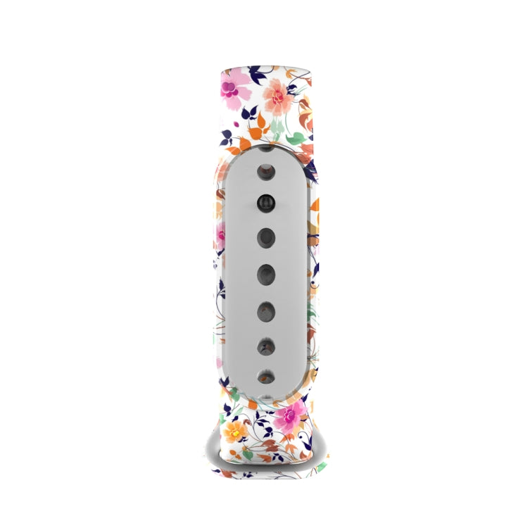 For Xiaomi Mi Band 5 TPU Watch Band(Birds and Flowers) - Watch Bands by buy2fix | Online Shopping UK | buy2fix