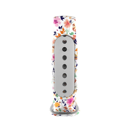 For Xiaomi Mi Band 5 TPU Watch Band(Birds and Flowers) - Watch Bands by buy2fix | Online Shopping UK | buy2fix