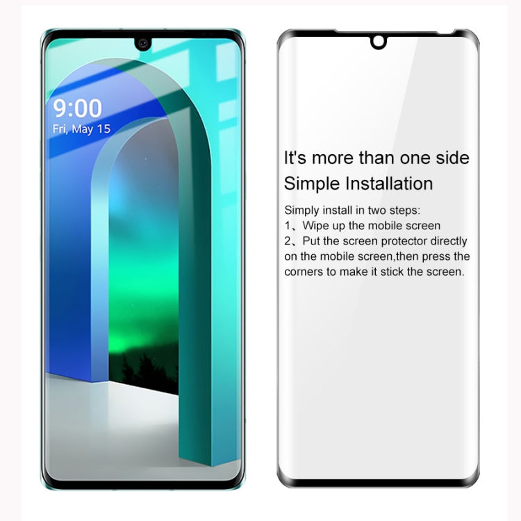 For LG Velvet 3D Curved Edge Full Screen Tempered Glass Film by imak