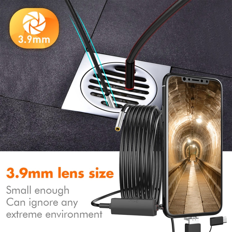 inskam107 3.9mm 3 In 1 HD Waterproof Industry Digital Endoscope Inspection Camera, Length:5m Hard Cable -  by buy2fix | Online Shopping UK | buy2fix