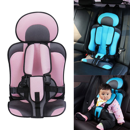 Car Portable Children Safety Seat, Size:50 x 33 x 21cm (For 0-5 Years Old)(Pink + Grey) - Seat Accessories by buy2fix | Online Shopping UK | buy2fix