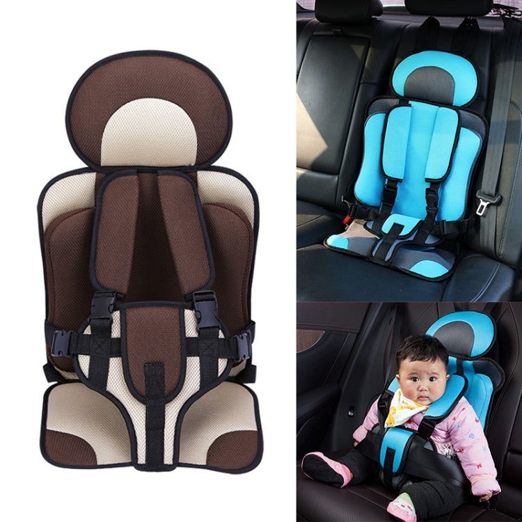 Car Portable Children Safety Seat, Size:50 x 33 x 21cm (For 0-5 Years Old)(Coffee + Beige) by buy2fix