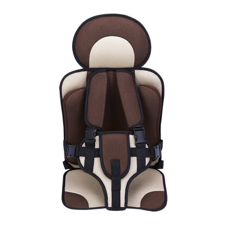 Car Portable Children Safety Seat, Size:50 x 33 x 21cm (For 0-5 Years Old)(Coffee + Beige) by buy2fix