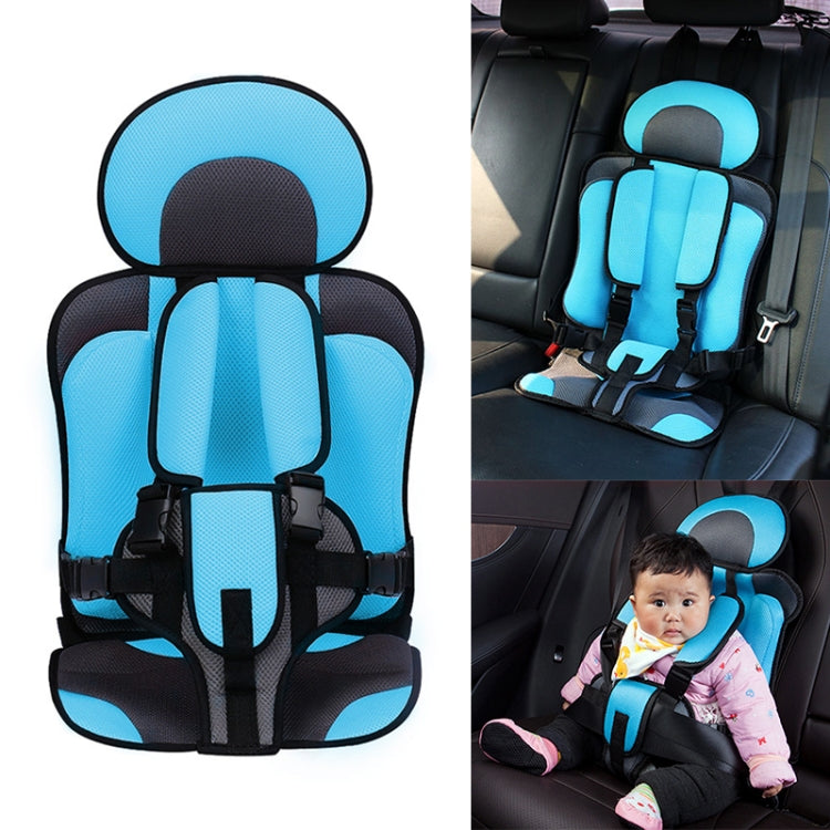 Car Portable Children Safety Seat, Size:50 x 33 x 21cm (For 0-5 Years Old)(Light Blue + Grey) - Seat Accessories by buy2fix | Online Shopping UK | buy2fix