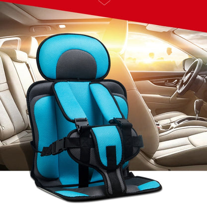 Car Portable Children Safety Seat, Size:50 x 33 x 21cm (For 0-5 Years Old)(Light Blue + Grey) - Seat Accessories by buy2fix | Online Shopping UK | buy2fix