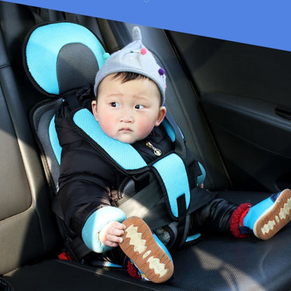 Car Portable Children Safety Seat, Size:50 x 33 x 21cm (For 0-5 Years Old)(Light Blue + Grey) - Seat Accessories by buy2fix | Online Shopping UK | buy2fix
