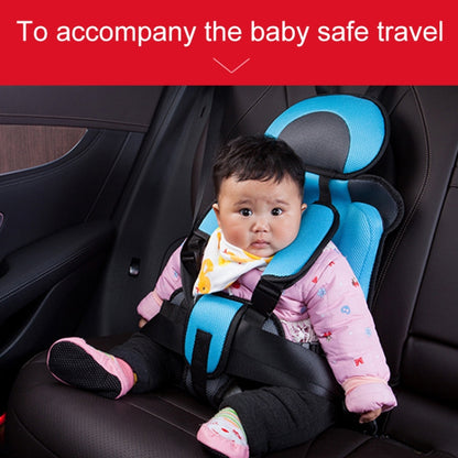 Car Portable Children Safety Seat, Size:50 x 33 x 21cm (For 0-5 Years Old)(Light Blue + Grey) - Seat Accessories by buy2fix | Online Shopping UK | buy2fix