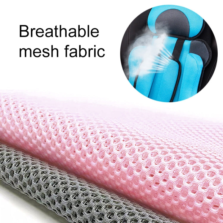 Car Portable Children Safety Seat, Size:54 x 36 x 25cm (For 3-12 Years Old)(Pink + Grey) by buy2fix