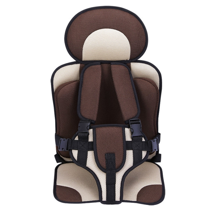 Car Portable Children Safety Seat, Size:54 x 36 x 25cm (For 3-12 Years Old)(Coffee + Beige) by buy2fix