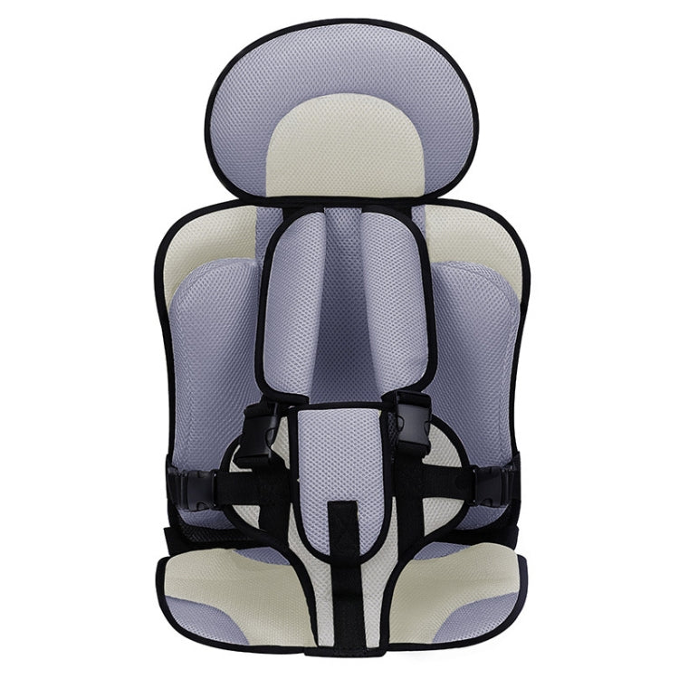 Car Portable Children Safety Seat, Size:54 x 36 x 25cm (For 3-12 Years Old)(Beige + Grey) by buy2fix