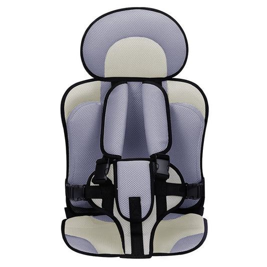 Car Portable Children Safety Seat, Size:54 x 36 x 25cm (For 3-12 Years Old)(Beige + Grey) by buy2fix