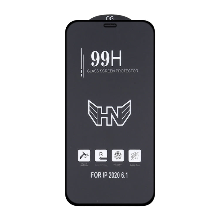 For iPhone 12 / 12 Pro High Aluminum Large Arc Full Screen Tempered Glass Film - iPhone 12 / 12 Pro Tempered Glass by buy2fix | Online Shopping UK | buy2fix