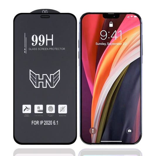 For iPhone 12 / 12 Pro High Aluminum Large Arc Full Screen Tempered Glass Film - iPhone 12 / 12 Pro Tempered Glass by buy2fix | Online Shopping UK | buy2fix