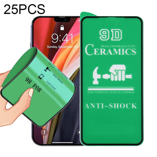 For iPhone 12 / 12 Pro 25pcs 9D Full Screen Full Glue Ceramic Film - iPhone 12 / 12 Pro Tempered Glass by buy2fix | Online Shopping UK | buy2fix