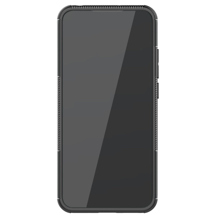 For Xiaomi Redmi 9A Tire Texture Shockproof TPU+PC Protective Case with Holder(Black) by buy2fix