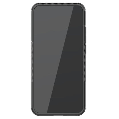 For Xiaomi Redmi 9A Tire Texture Shockproof TPU+PC Protective Case with Holder(Black) by buy2fix