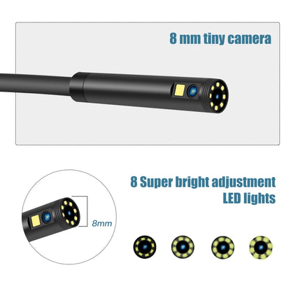 P40 8mm 1080P IP68 Waterproof 4.3 inch Highlight Screen Dual Camera Digital Endoscope, Length:2m Hard Cable -  by buy2fix | Online Shopping UK | buy2fix