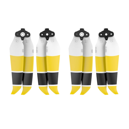 2 Pairs Sunnylife 7238F-3C For DJI Mavic Air 2 Double-sided Three-color Low Noise Quick-release Propellers(Black Yellow White) - DIY Propeller by buy2fix | Online Shopping UK | buy2fix