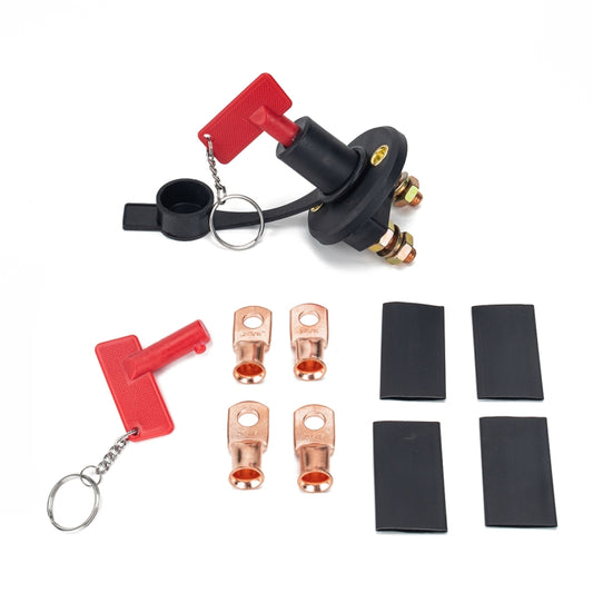 200A Car Battery Selector Isolator Disconnect Rotary Switch Cut with 2 Keys - Car Switches by buy2fix | Online Shopping UK | buy2fix