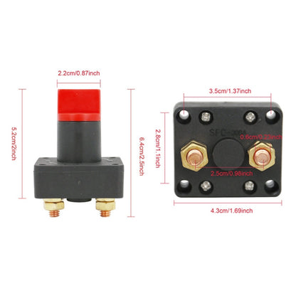 300A Car Battery Selector Isolator Disconnect Rotary Switch Cut - Car Switches by buy2fix | Online Shopping UK | buy2fix