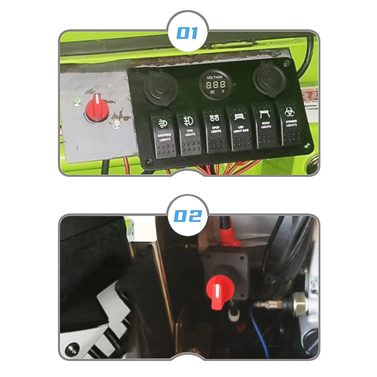 300A Car Battery Selector Isolator Disconnect Rotary Switch Cut - Car Switches by buy2fix | Online Shopping UK | buy2fix