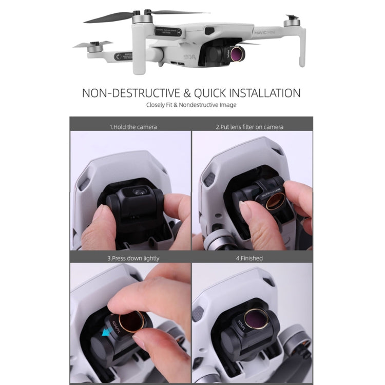 Sunnylife MM-FI9250 Lens Filter For DJI Mini 4K/Mini 2 SE/Mini SE/Mini 2/Mavic Mini - Lens Filter by Sunnylife | Online Shopping UK | buy2fix