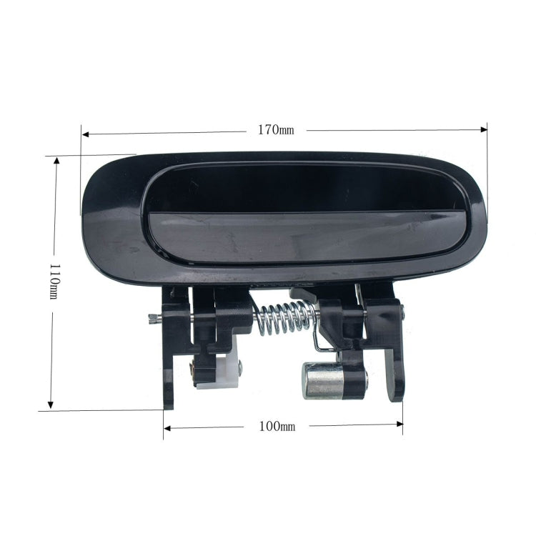 Car Left Rear Door Outside Handle 69240-02040 for Toyota Corolla 1998-2002 - Door Handles by buy2fix | Online Shopping UK | buy2fix