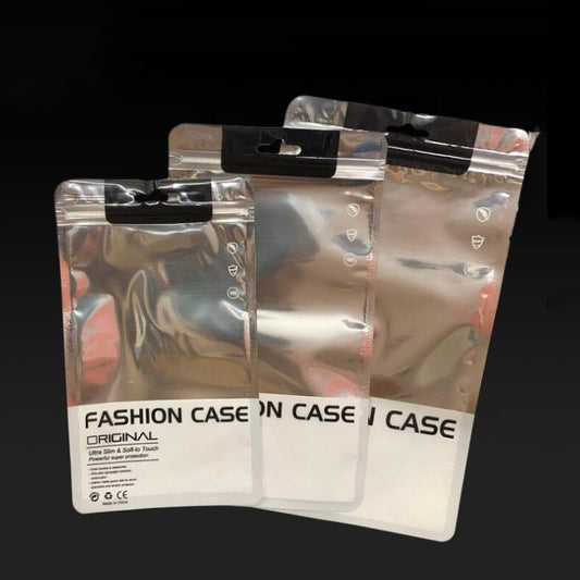 100 PCS Phone Case Packaging Bag Silver Plated Aluminum Self Sealing Bag, Specification:13.5x23cm(For 6-6.2 inch) -  by buy2fix | Online Shopping UK | buy2fix