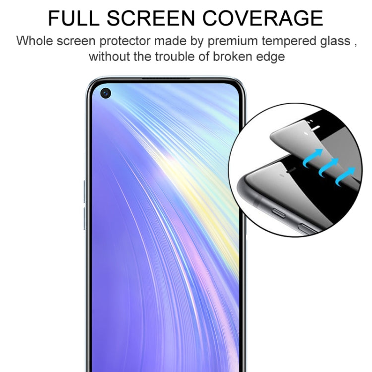 For OPPO Realme 6 Full Glue Full Screen Tempered Glass Film - Realme Tempered Glass by buy2fix | Online Shopping UK | buy2fix