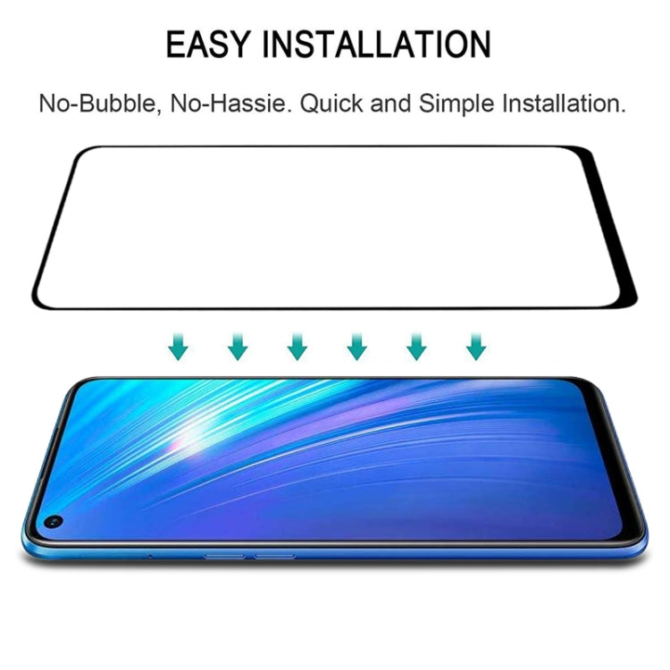 For OPPO Realme 6 Full Glue Full Screen Tempered Glass Film - Realme Tempered Glass by buy2fix | Online Shopping UK | buy2fix