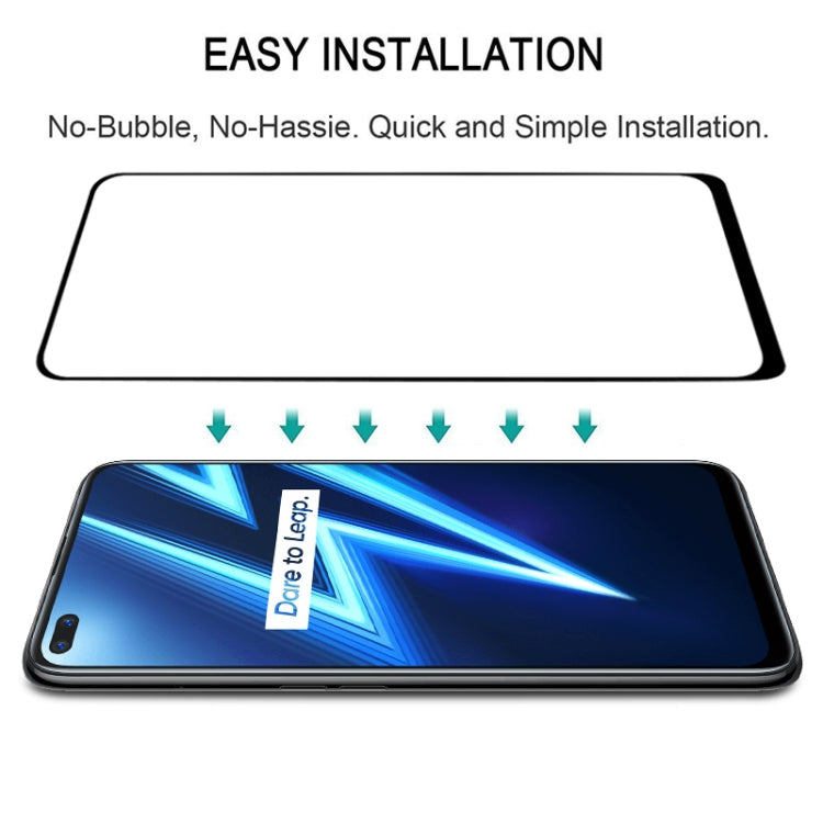 For OPPO Realme 6 Pro Full Glue Full Screen Tempered Glass Film - Realme Tempered Glass by buy2fix | Online Shopping UK | buy2fix