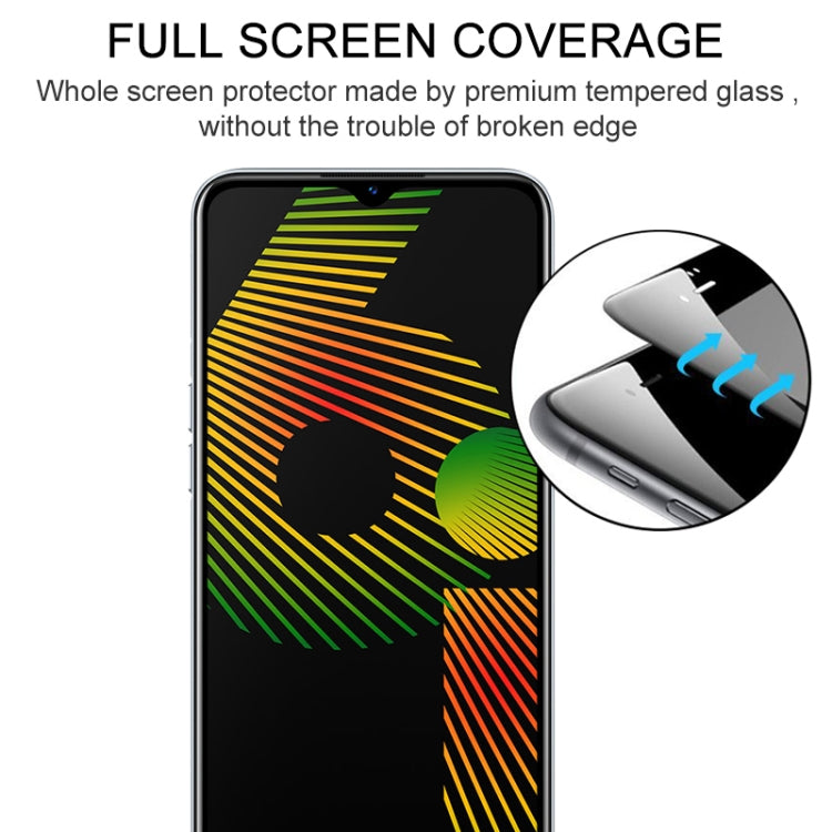 For OPPO Realme 6i Full Glue Full Screen Tempered Glass Film - Realme Tempered Glass by buy2fix | Online Shopping UK | buy2fix