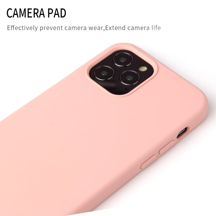 For iPhone 12 / 12 Pro Solid Color Liquid Silicone Shockproof Protective Case(Pine Green) by buy2fix