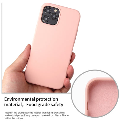 For iPhone 12 / 12 Pro Solid Color Liquid Silicone Shockproof Protective Case(Midnight Blue) by buy2fix