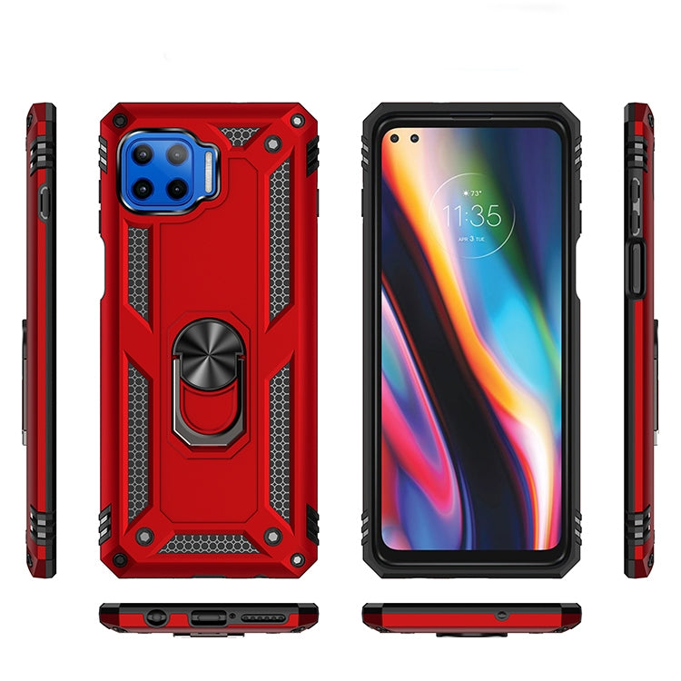 For Motorola Moto G 5G Plus Shockproof TPU + PC Protective Case with 360 Degree Rotating Holder(Black) - Motorola Cases by buy2fix | Online Shopping UK | buy2fix