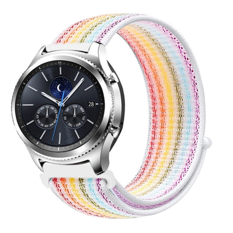 For Samsung Galaxy Watch 46mm Nylon Braided Watch Band(Colorful) - Watch Bands by buy2fix | Online Shopping UK | buy2fix