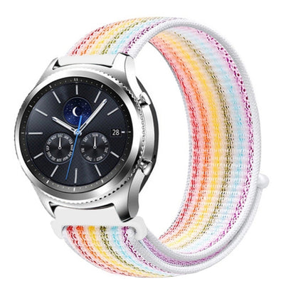 For Samsung Galaxy Watch 46mm Nylon Braided Watch Band(Colorful) - Watch Bands by buy2fix | Online Shopping UK | buy2fix