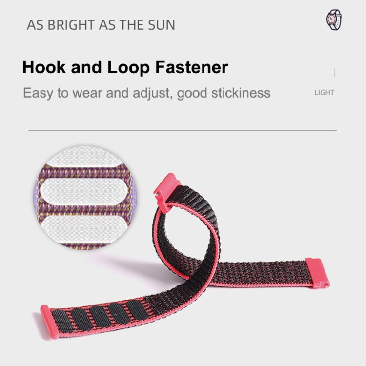 For Samsung Galaxy Watch 46mm Nylon Braided Watch Band(Colorful) - Watch Bands by buy2fix | Online Shopping UK | buy2fix