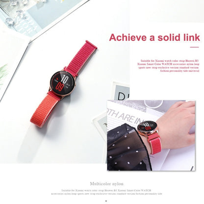 For Samsung Galaxy Watch 46mm Nylon Braided Watch Band(Colorful) - Watch Bands by buy2fix | Online Shopping UK | buy2fix